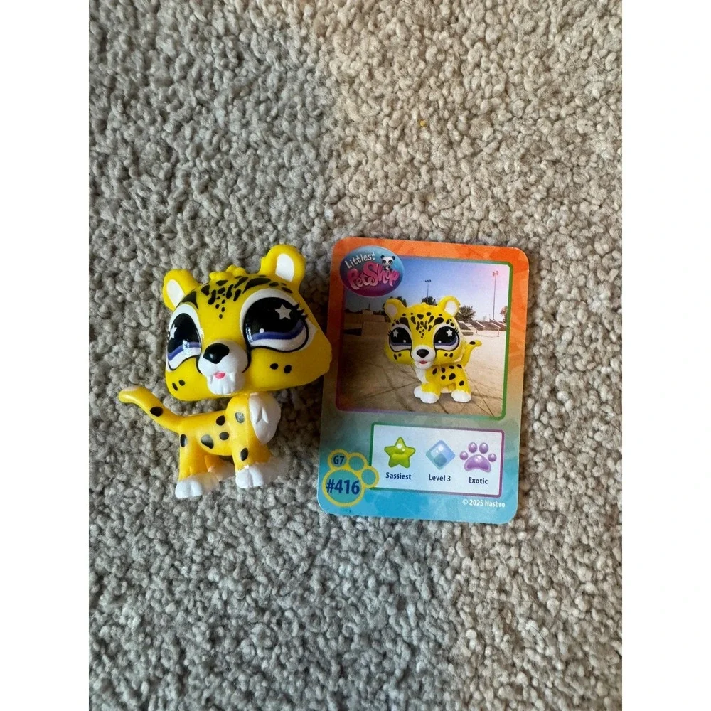 JAGUAR  #G7 #416 w/ collector card - Authentic Littlest Pet Shop - Hasbro LPS